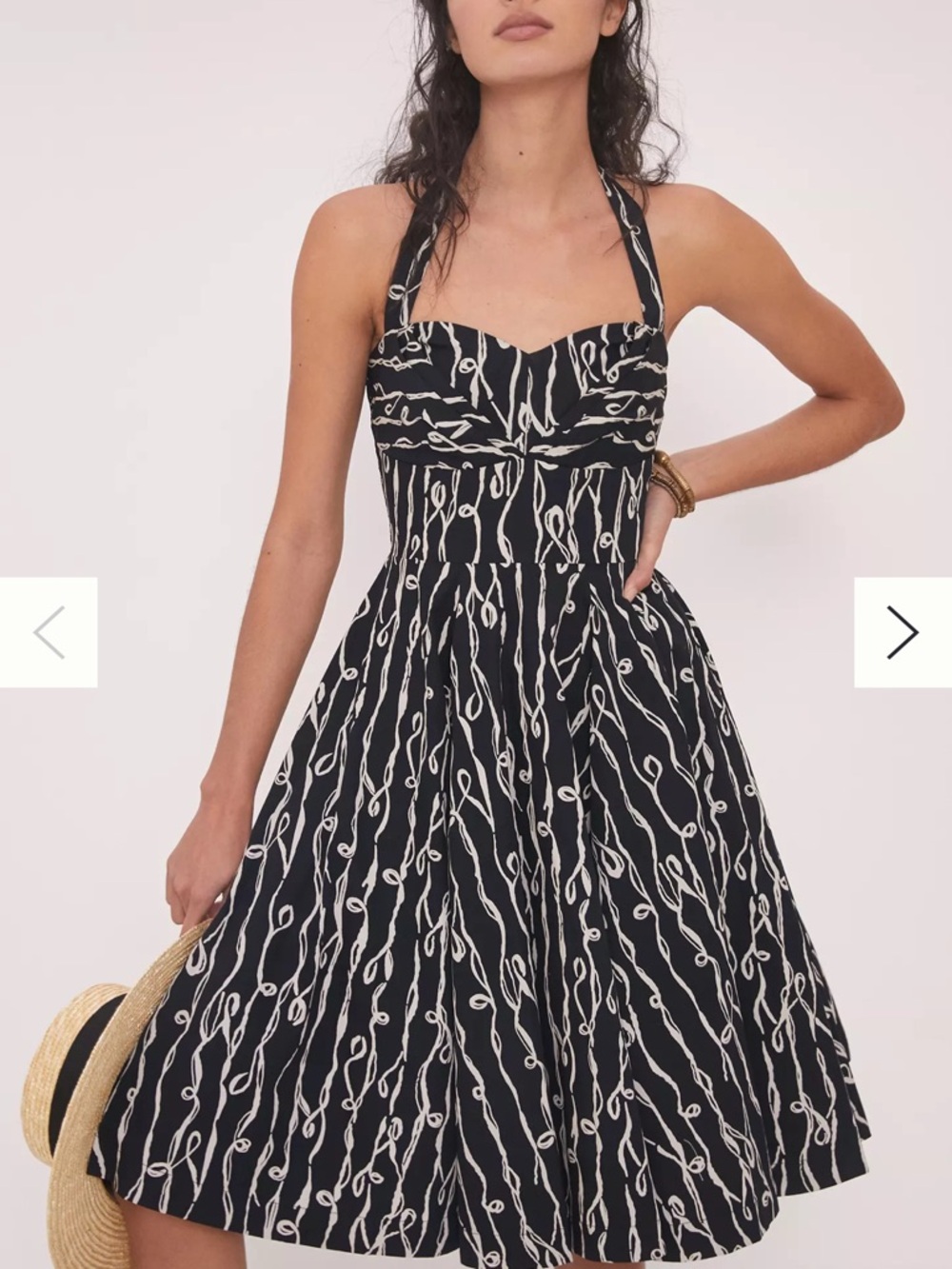 Anthropologie Cerys Halter Midi Dress Size Eight